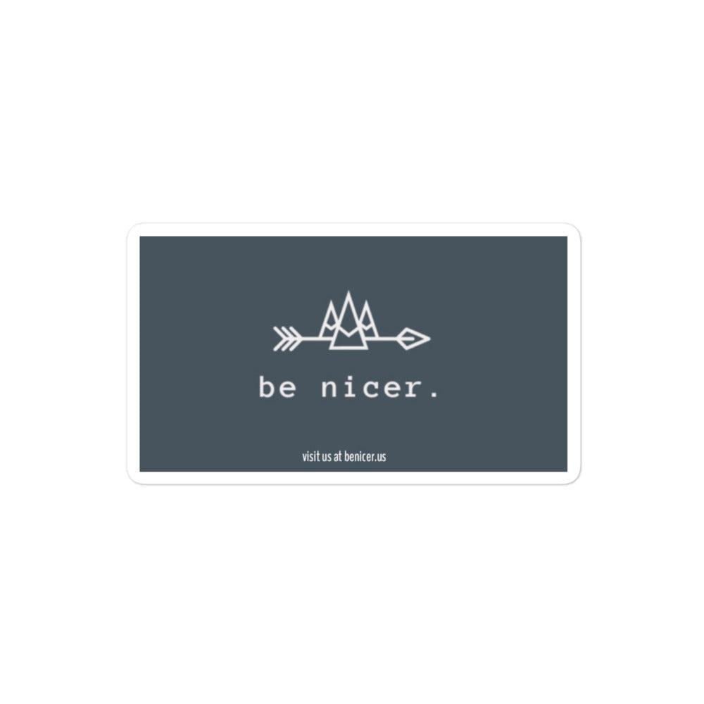 The be nicer sticker