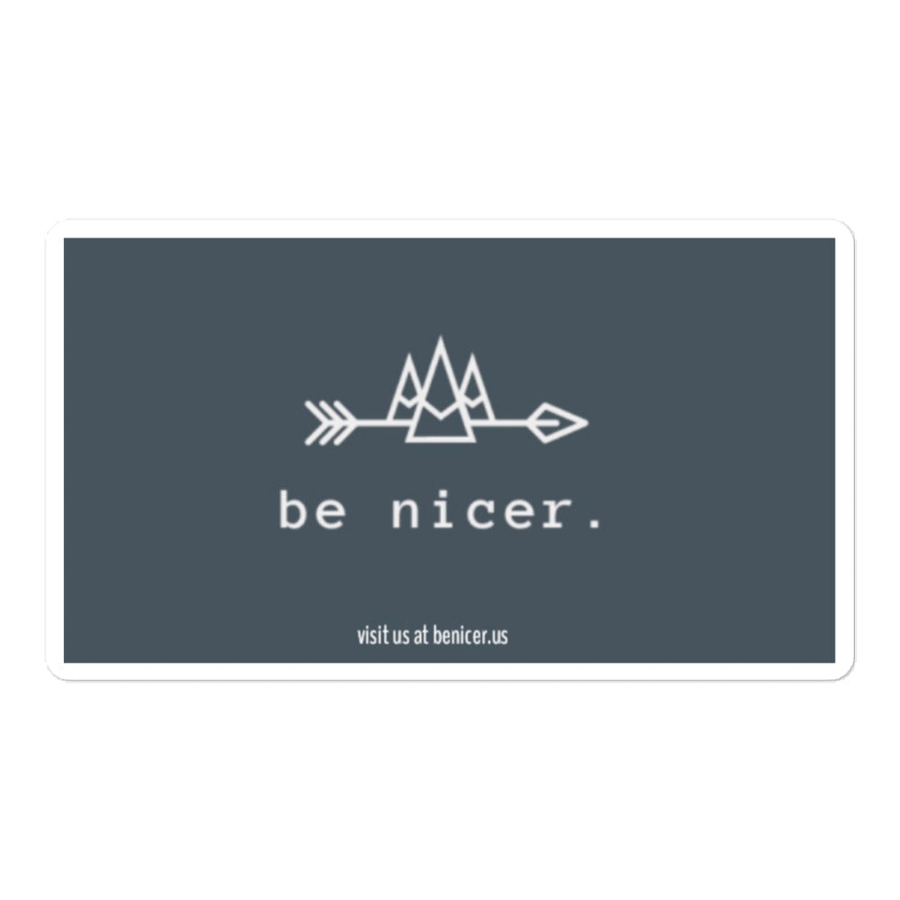 The be nicer sticker