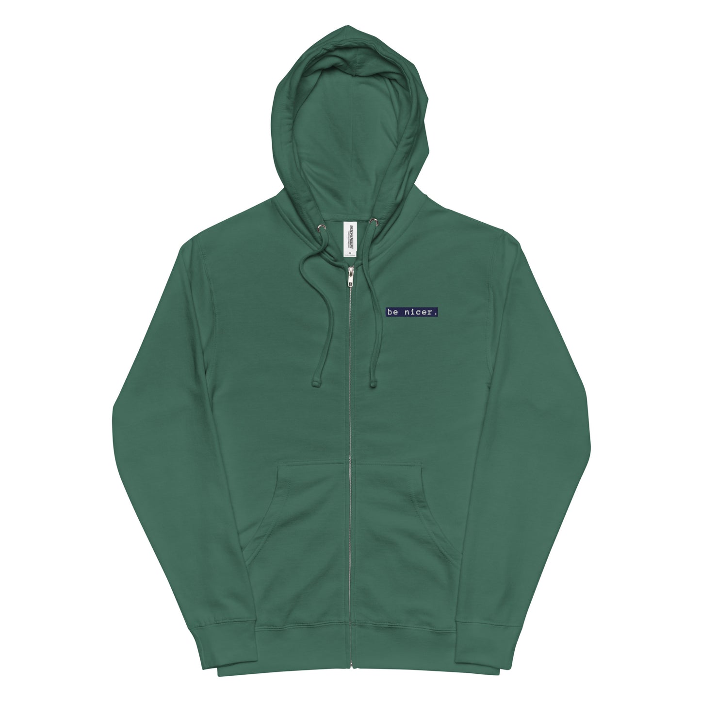 The be nicer fleece zip up hoodie