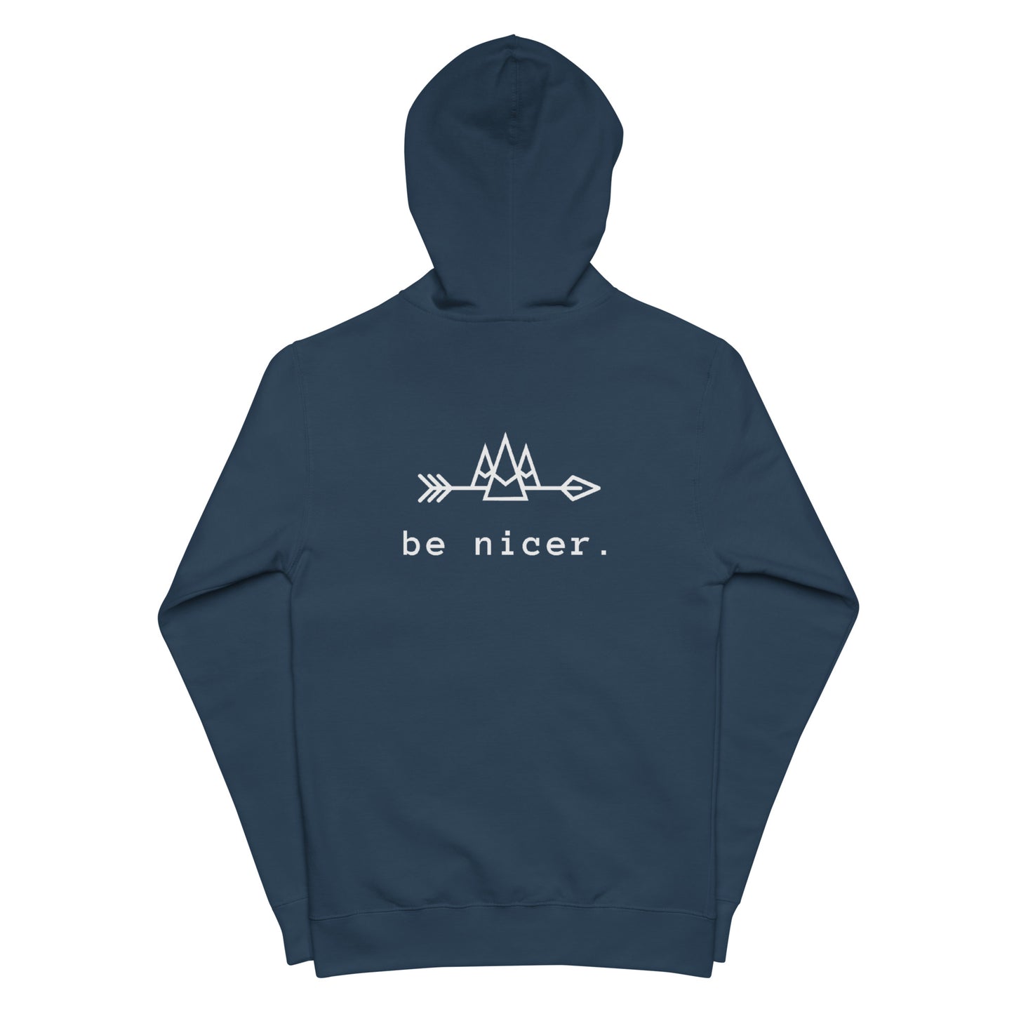 The be nicer fleece zip up hoodie